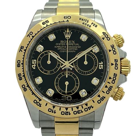 Rolex Dial Quadrante Rolex Nero Brillanti Daytona per 116509 